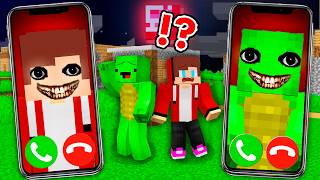 JJ and Mikey GOT CALL from FAKE JJ and Mikey DWELLERS at Night in Minecraft ?!